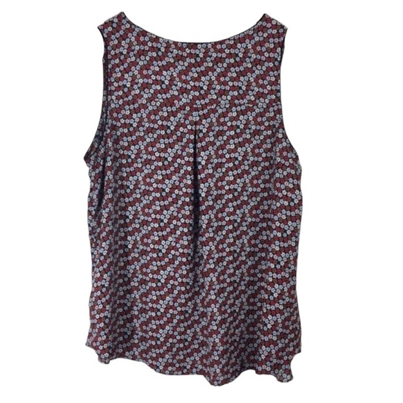 4/$45 IN EVERY STORY Black Colorful Floral Sleeveless Tank Top Curvy Plus 2X - Picture 2 of 5